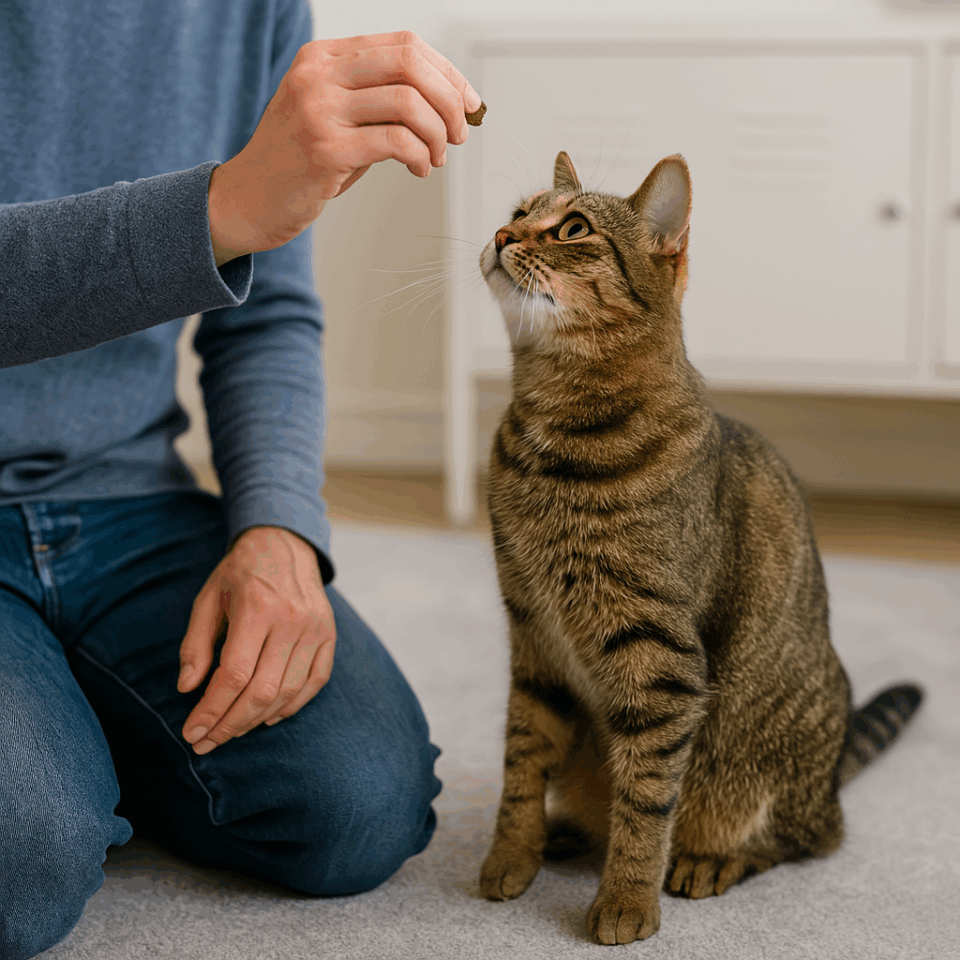 Ensinar o Gato a Sentar