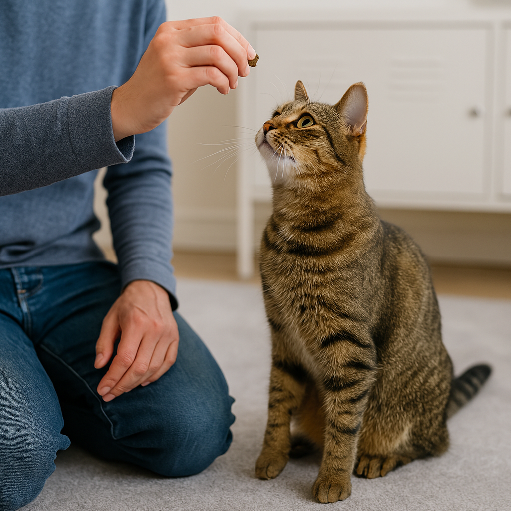 Ensinar o Gato a Sentar